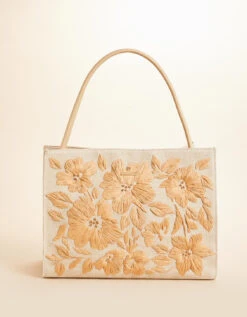 Piper Straw Tote Calm Waters