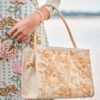 Raya Straw Zip Tote Calm Waters