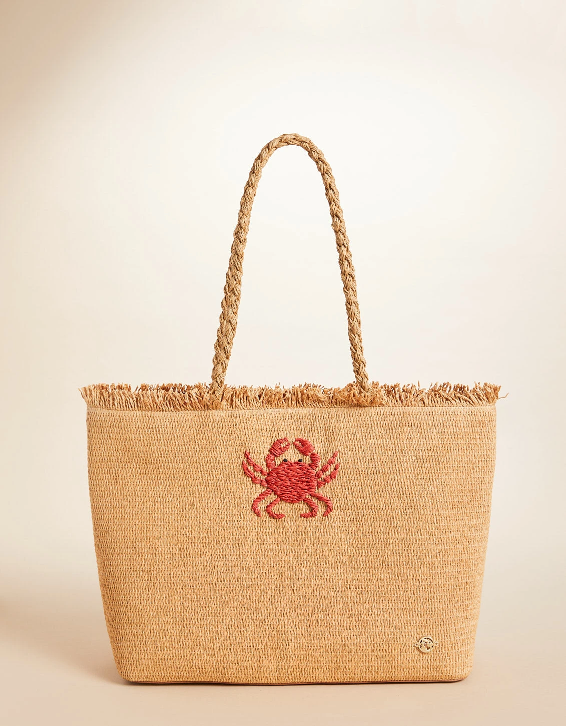 Woven Straw Tote Hamilton Crab 1 Woven Straw Tote Hamilton Crab