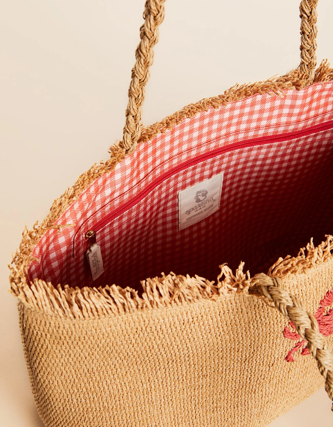 Woven Straw Tote Hamilton Crab 5 Woven Straw Tote Hamilton Crab - Image 5