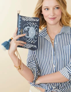 Carina Wristlet Hamilton Crab -Spartina Store 967389b