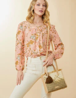 Straw Dune Satchel Calm Waters -Spartina Store 967846