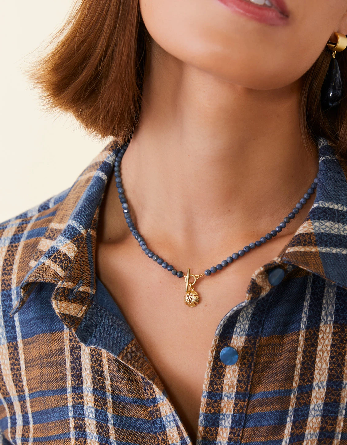 Calm Waters Necklace 17" Blue 2 Calm Waters Necklace 17" Blue - Image 2