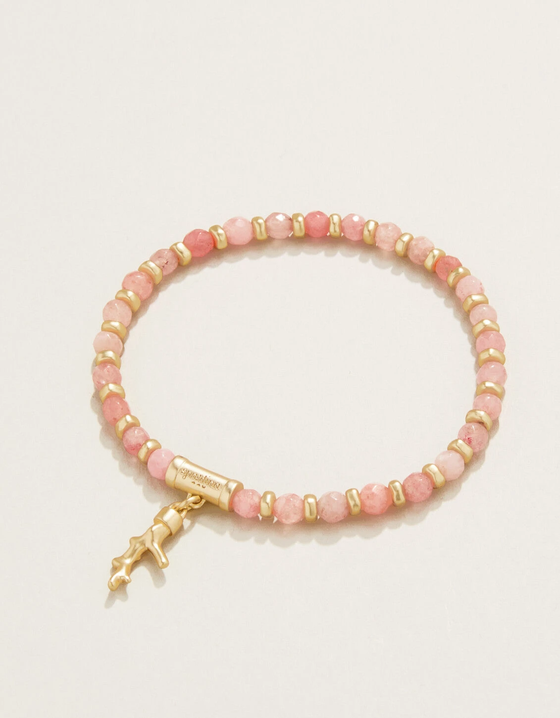 Calm Waters Stretch Bracelet Pink Jade 1 Calm Waters Stretch Bracelet Pink Jade