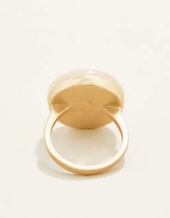Centered Stone Ring White/Jade 8 Centered Stone Ring White/Jade -Spartina Store 968157C