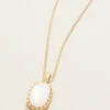 Nara Petite Necklace 17" Mother-of-Pearl