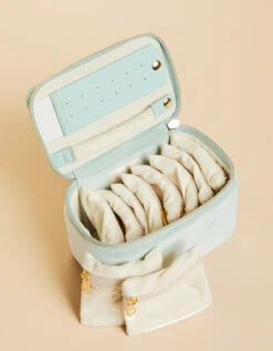 Jewelry Travel Organizer Sea Foam Velvet -Spartina Store 968263c