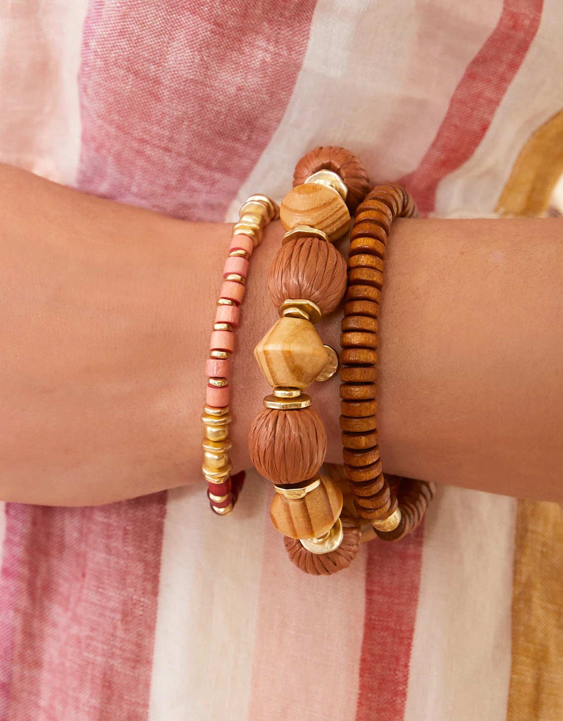 Bahia Stretch Bracelet Brown 2 Bahia Stretch Bracelet Brown - Image 2