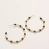 Calm Waters Hoop Earrings Blue
