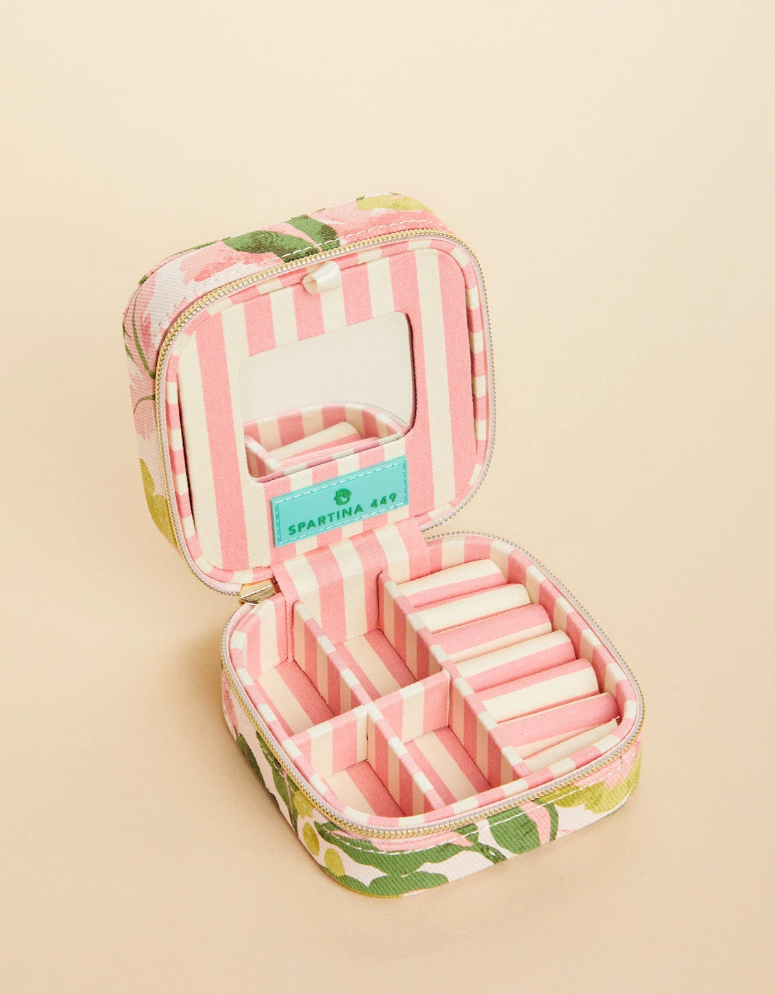 Jewelry Mirror Travel Case Palm Paradise 3 Jewelry Mirror Travel Case Palm Paradise - Image 3