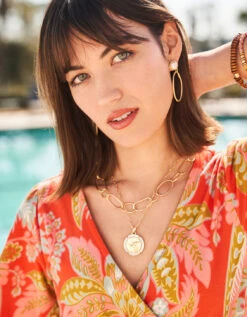 River Club Necklace 17" Gold -Spartina Store 968607n