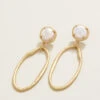 River Club Earrings Pearl