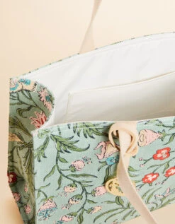 Market Tote Hamilton Floral Block Print 5 Market Tote Hamilton Floral Block Print -Spartina Store 969291b