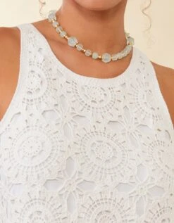 Jana Crochet Dress Coconut Milk -Spartina Store 969550f