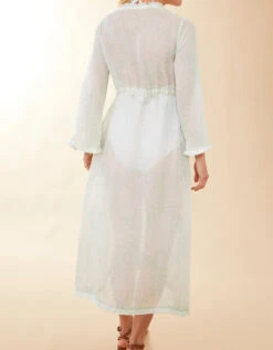 Gretchyn Beach Cover Up Callawassie Palmetto Seafoam -Spartina Store 969574b