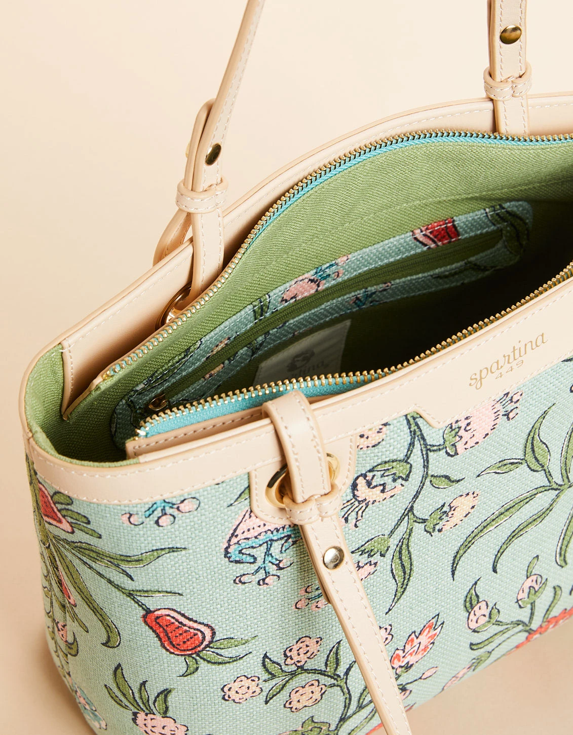 Island Tote Hamilton Floral Block Print 2 Island Tote Hamilton Floral Block Print - Image 2