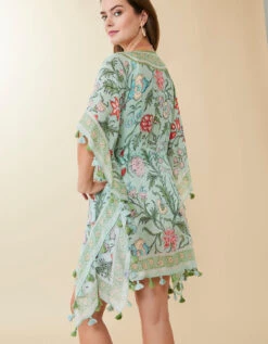 Beach Cover Up Hamilton Floral Block Print -Spartina Store 970884b