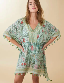 Beach Cover Up Hamilton Floral Block Print -Spartina Store 970884d