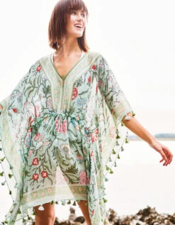 Beach Cover Up Hamilton Floral Block Print -Spartina Store 970884m