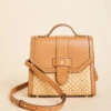 Siren Sara Satchel Crossbody Natural/Pecan