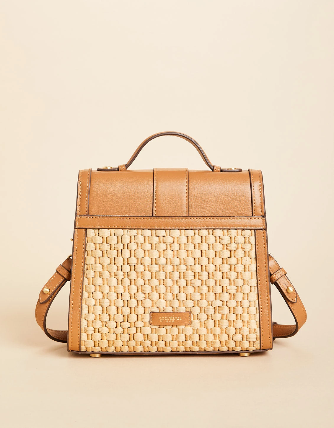 Siren Sara Satchel Crossbody Natural/Pecan 3 Siren Sara Satchel Crossbody Natural/Pecan - Image 3