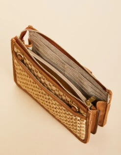 Siren Lindsey Phone Crossbody Natural/Pecan -Spartina Store 971133d