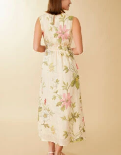 Finley Midi Dress Sugar Mill Floral Vine Stripe 7 Finley Midi Dress Sugar Mill Floral Vine Stripe -Spartina Store 971331d