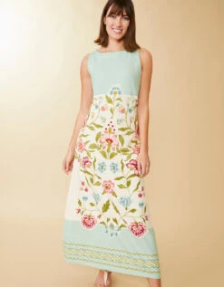 Madolyn Midi Dress Sugar Mill Blooms -Spartina Store 971409c