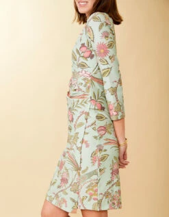 Cristina Wrap Dress Sugar Mill Peacock Floral Seafoam 9 Cristina Wrap Dress Sugar Mill Peacock Floral Seafoam -Spartina Store 971546c