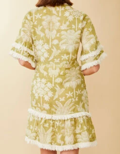 Ivy Linen Dress Sugar Mill Palms 6 Ivy Linen Dress Sugar Mill Palms -Spartina Store 971966c