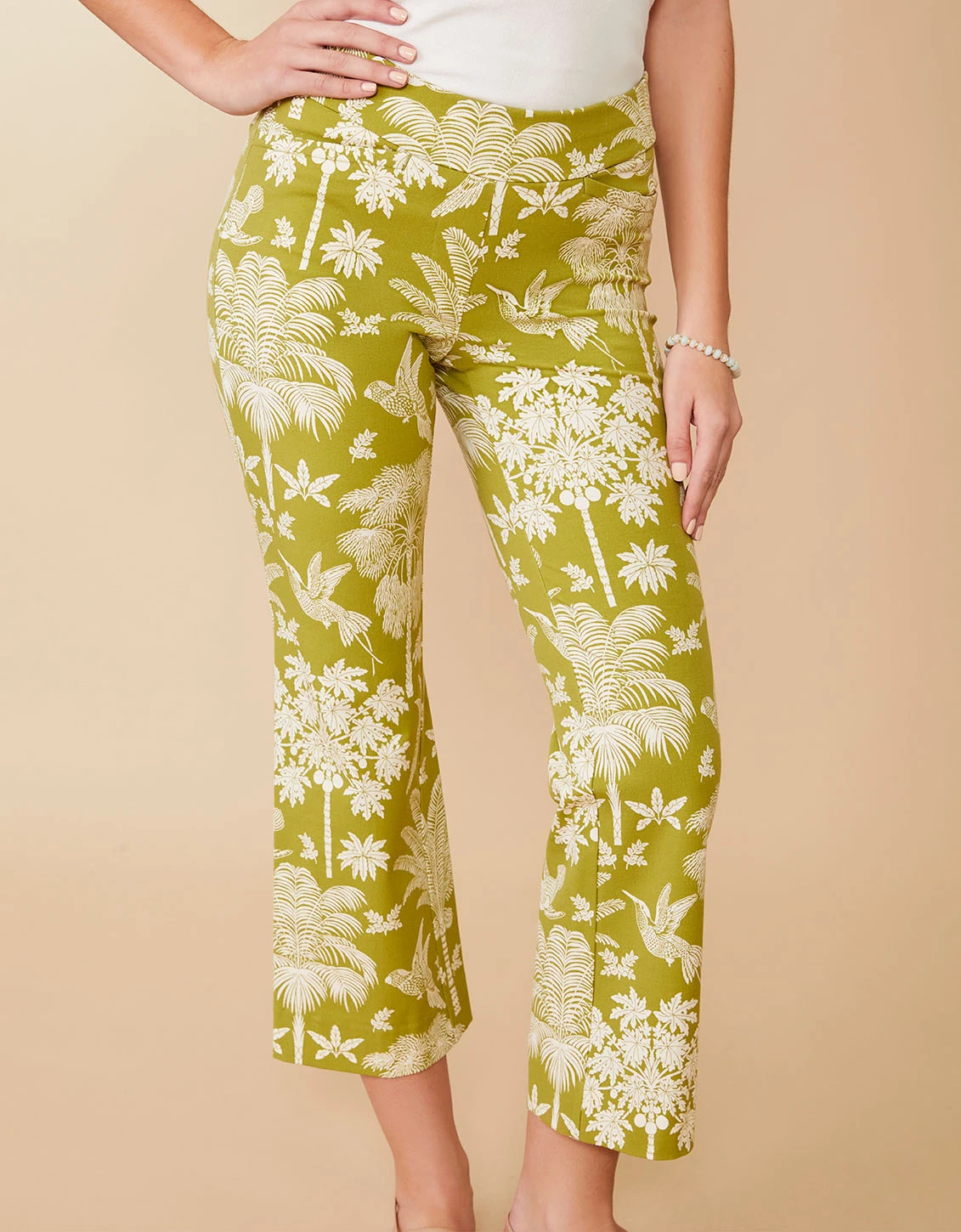 Maren Kick Flare Pant Sugar Mill Palms 1 Maren Kick Flare Pant Sugar Mill Palms