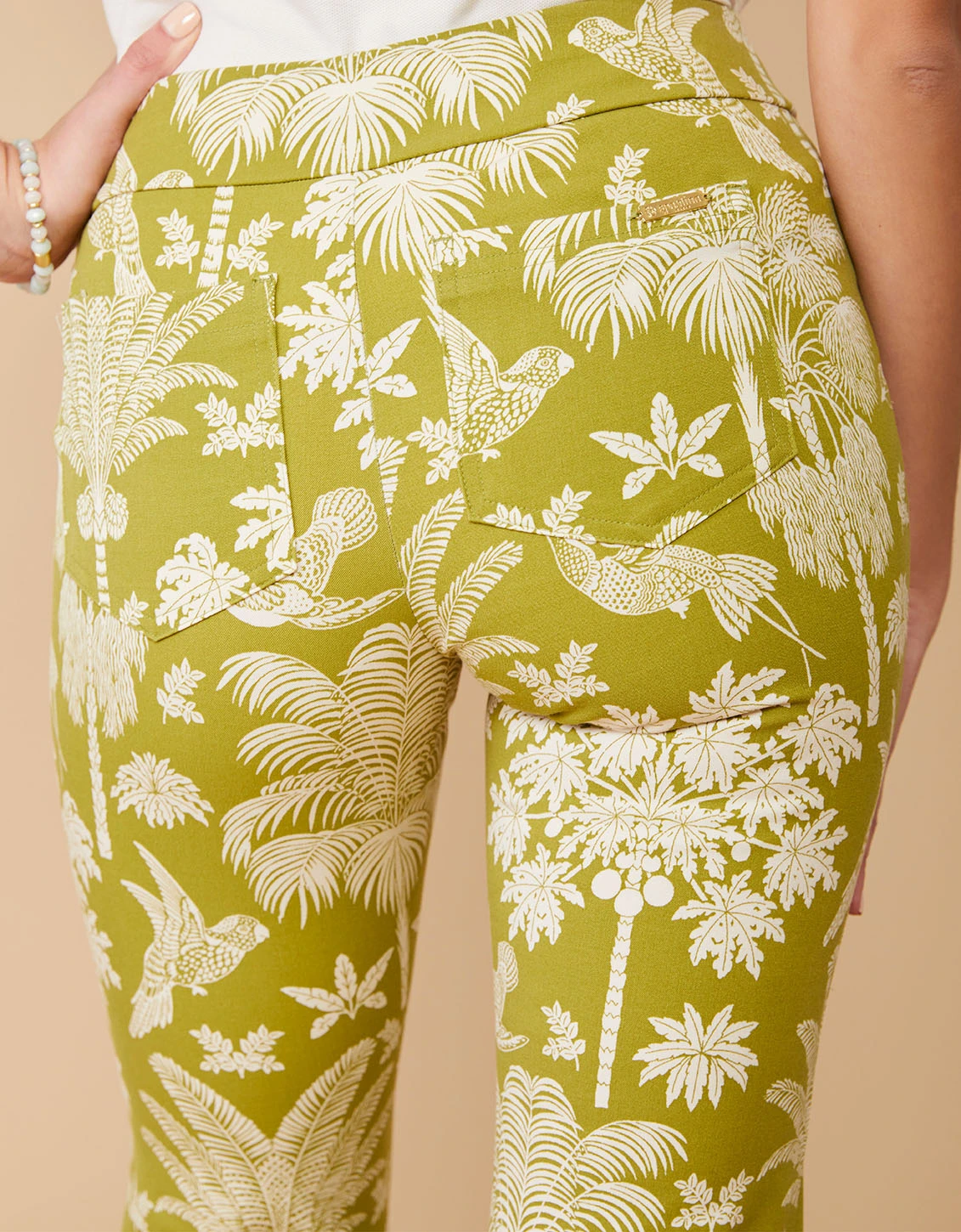 Maren Kick Flare Pant Sugar Mill Palms 3 Maren Kick Flare Pant Sugar Mill Palms - Image 3