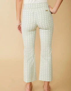 Maren Kick Flare Pant Sugar Mill Cane Seafoam -Spartina Store 972680b