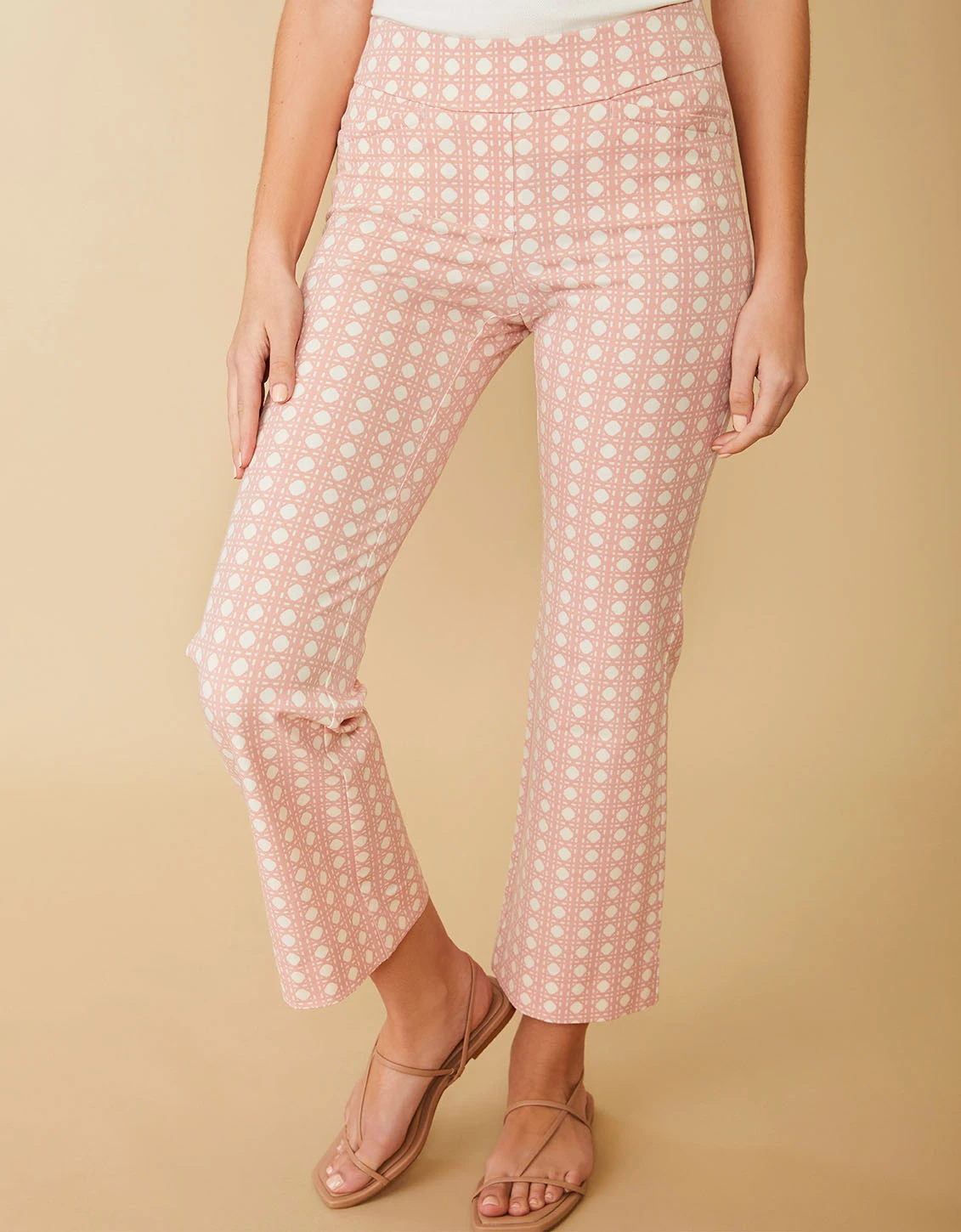 Maren Kick Flare Pant Sugar Mill Cane Pink