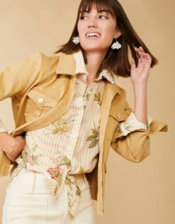 Marlie Twill Jacket Khaki 20 Marlie Twill Jacket Khaki -Spartina Store 972826z