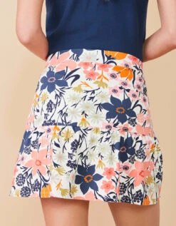 Jersey Flounce Skort Marsh Hens Wildflower Multi -Spartina Store 974738b