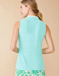 Serena Half-Zip Top Bermuda Blue 6 Serena Half-Zip Top Bermuda Blue -Spartina Store 974943c