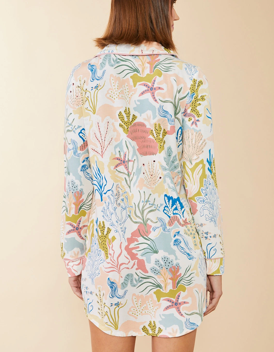 Sleep Shirt Seafoam Mermaids 2 Sleep Shirt Seafoam Mermaids - Image 2