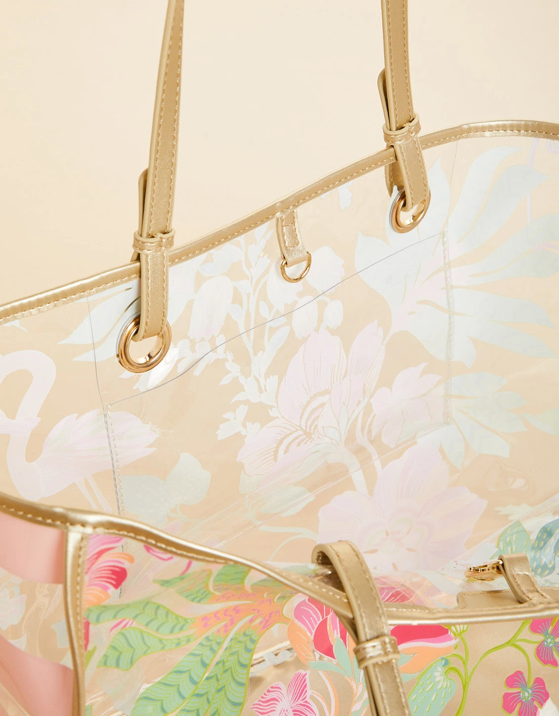 Beach Tote Flamingo Pineapple 2 Beach Tote Flamingo Pineapple - Image 2