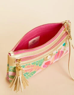 Tassel Wristlet Flamingo Pineapple 5 Tassel Wristlet Flamingo Pineapple -Spartina Store 975278c