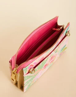 Lindsey Phone Crossbody Flamingo Pineapple -Spartina Store 975322d