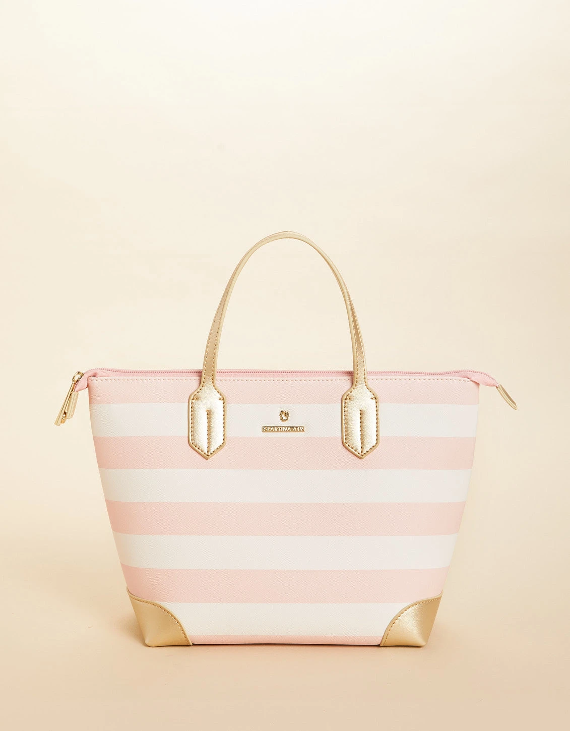 Out To Lunch Bag Pink Stripe 1 Out To Lunch Bag Pink Stripe