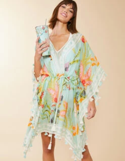 Beach Cover Up Queenie Tropical -Spartina Store 975452b