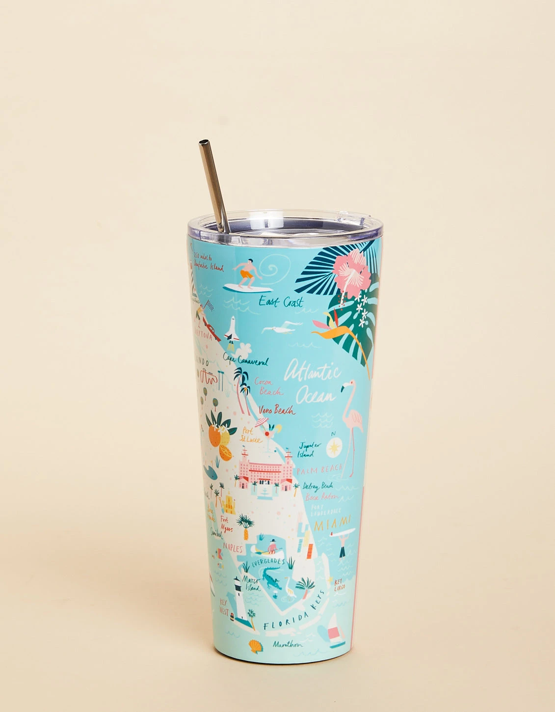 Stainless Steel Drink Tumbler 30 Oz. Florida 2 Stainless Steel Drink Tumbler 30 Oz. Florida - Image 2