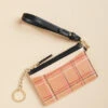 Slim Card Coinpurse Botanic Garden Dash Plaid
