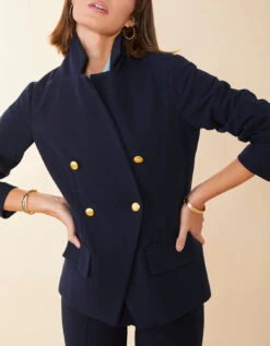 Athena Blazer Slate Blue -Spartina Store 976688b