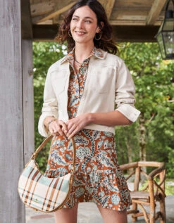 Joelle Polo Dress Kalalanta Vines Brown -Spartina Store 977173o