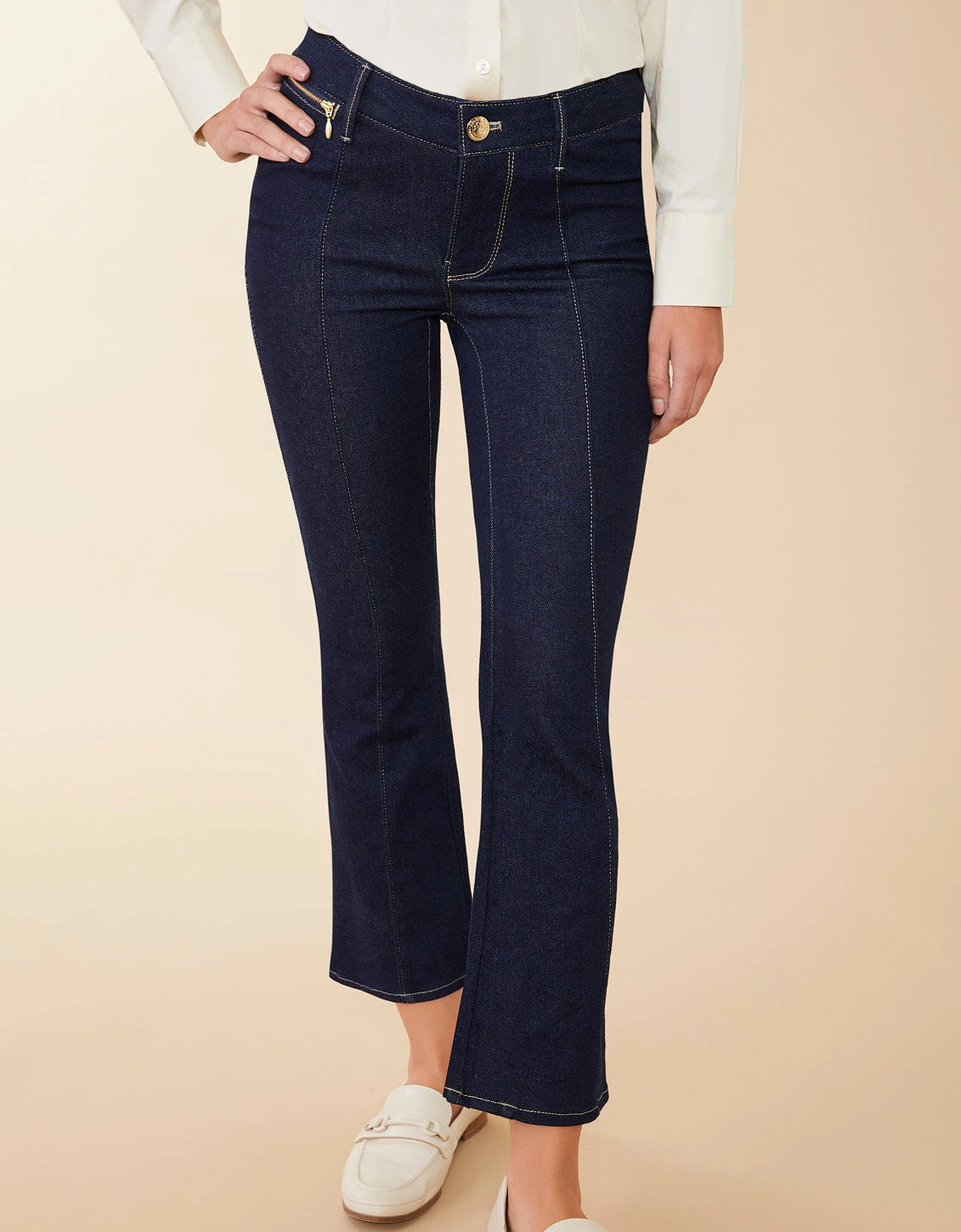 Mallory Kick Flare Jean Casa Bay Rinse Wash 1 Mallory Kick Flare Jean Casa Bay Rinse Wash