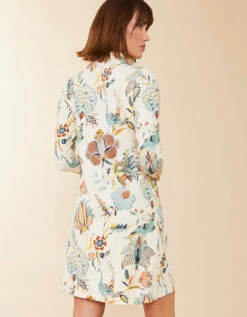 Nora Half-Zip Dress Kalalanta Floral -Spartina Store 977869c