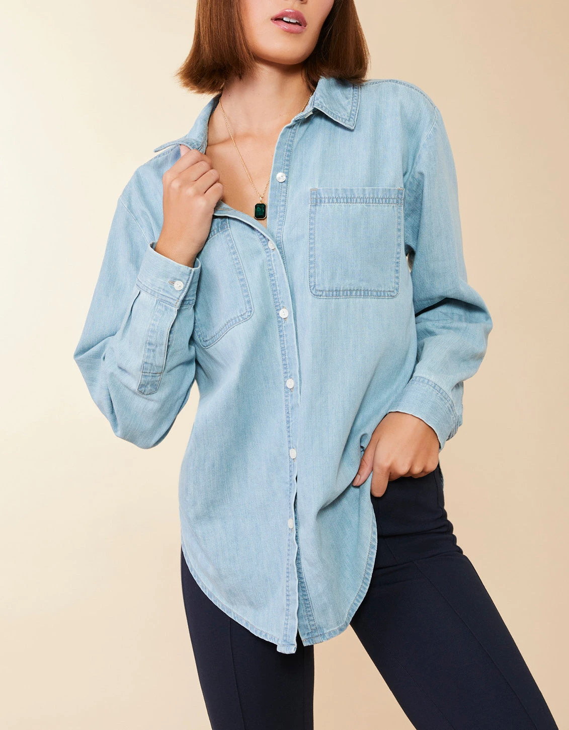 Aida Buttonfront Shirt Isle Of Palm Wash 2 Aida Buttonfront Shirt Isle Of Palm Wash - Image 2